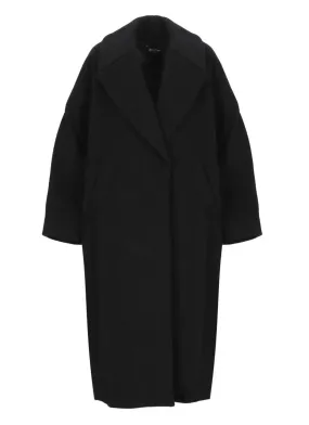   Andrea Ya'aqov  Black Wool Coat Black  Übergangsmäntel 