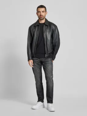 BOSS Orange Straight Leg Jeans im Destroyed-Look Modell 'TROY' (anthrazit) online kaufen