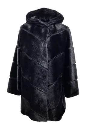 Helios 2, 85 cm. - Ringelrobbe (Ringsæl) - Damen - Schwarz / Sæl Skinds Pels - Levinsky - Kvinde