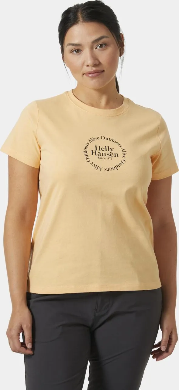 Helly Hansen W Core Graphic T-shirt - Damen T-Shirt für sämtliche Outdoor Aktivitäten