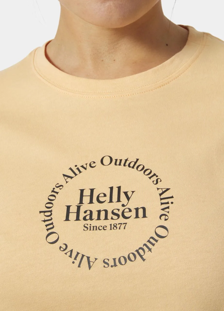 Helly Hansen W Core Graphic T-shirt - Damen T-Shirt für sämtliche Outdoor Aktivitäten