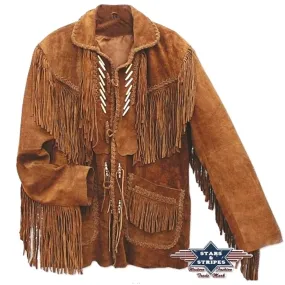 Herren Fransen-Lederjacke von Stars & Stripes - Codi