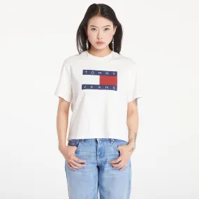 T-shirt Tommy Hilfiger Flag Badge Boxy Fit T-Shirt Ancient White DW0DW18629 YBH