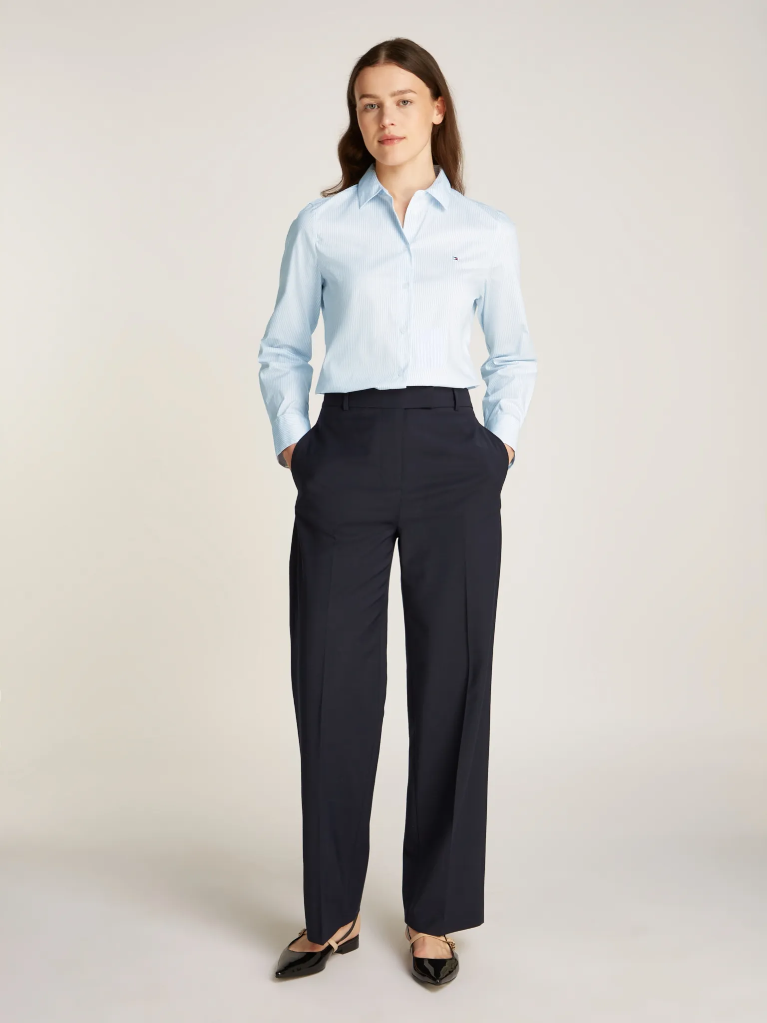TOMMY HILFIGER Regular Fit Hemd aus Popeline 10767902